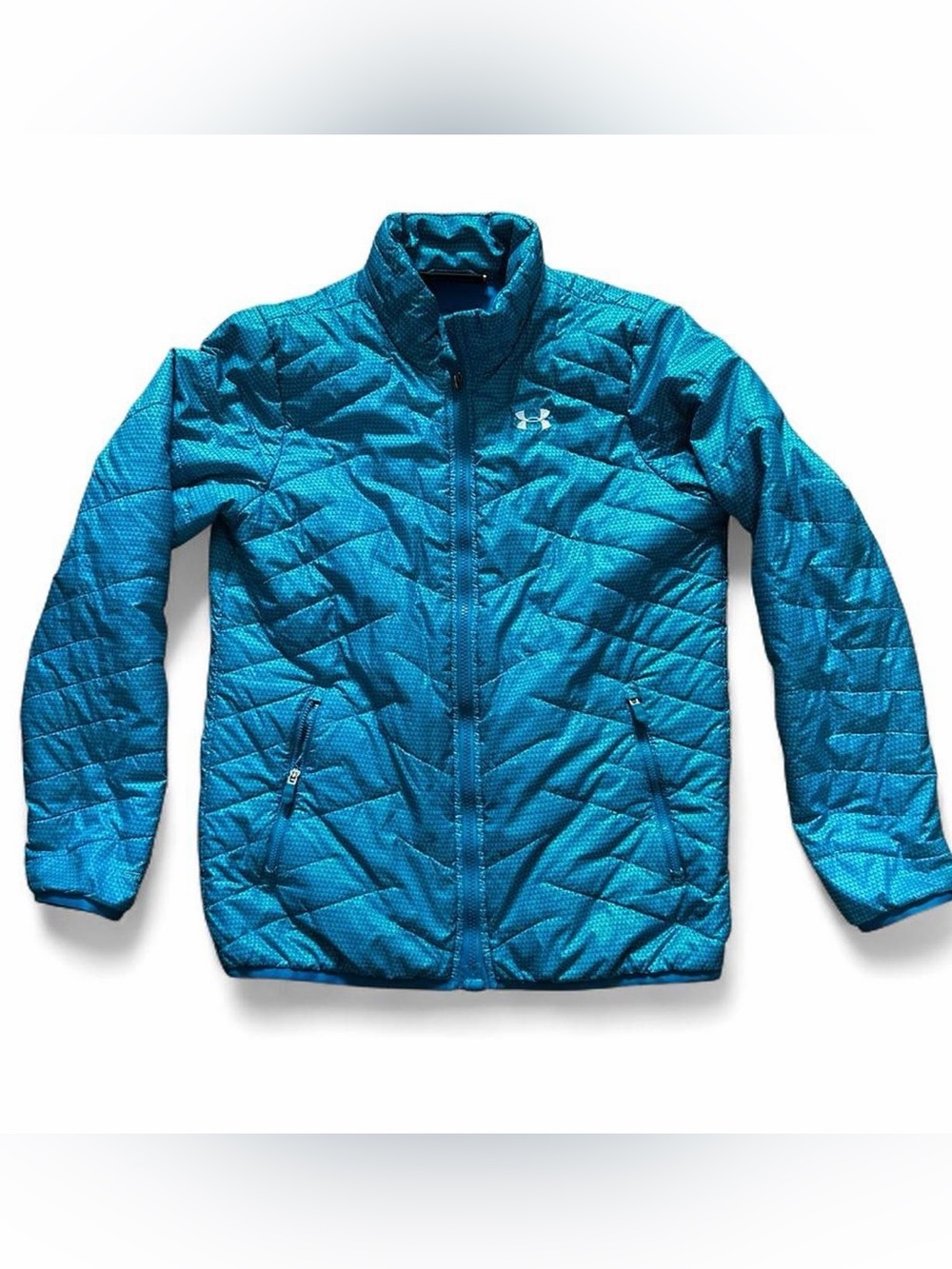 Under Armour boys blue puffer jacket Size L